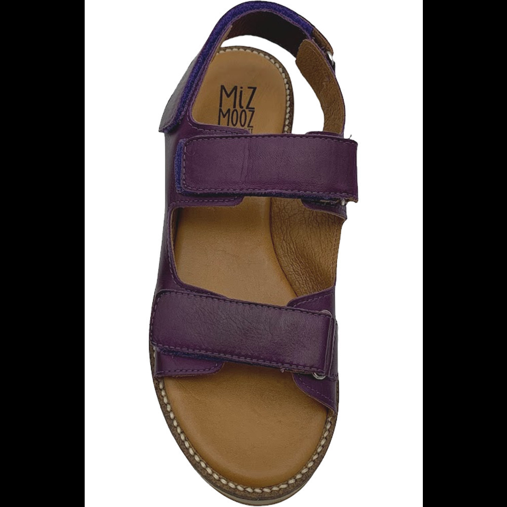 Miz Mooz Leather Adjustable Sport Sandals Violetta Purple - Medium - Picture 2 of 3